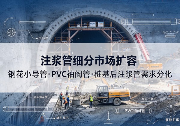 宁阳注浆管细分市场扩容，隧道钢花小导管、PVC 袖阀管、桩基后注浆管需求分化